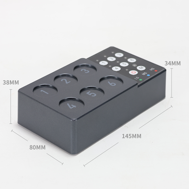 Adjustable speed color mixer