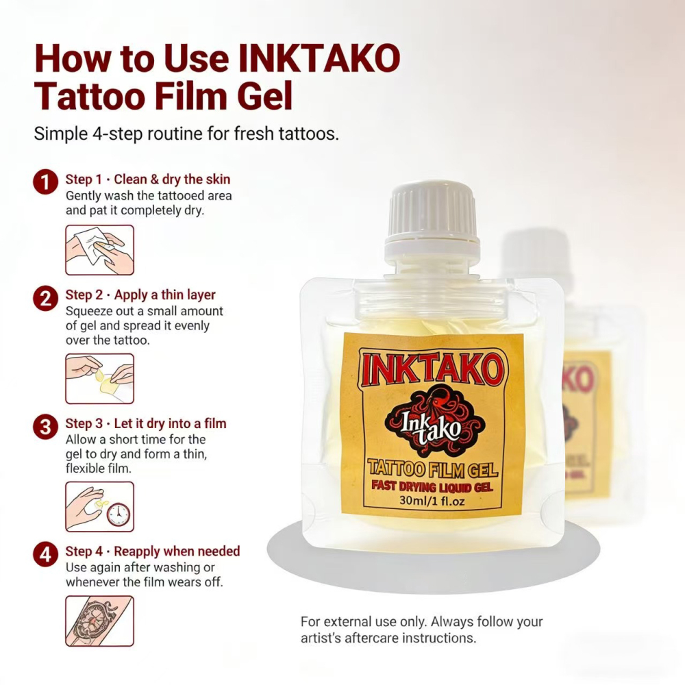 MK INKTAKO TATTOO FILM GEL  FAST DRYING LIQUD GEL