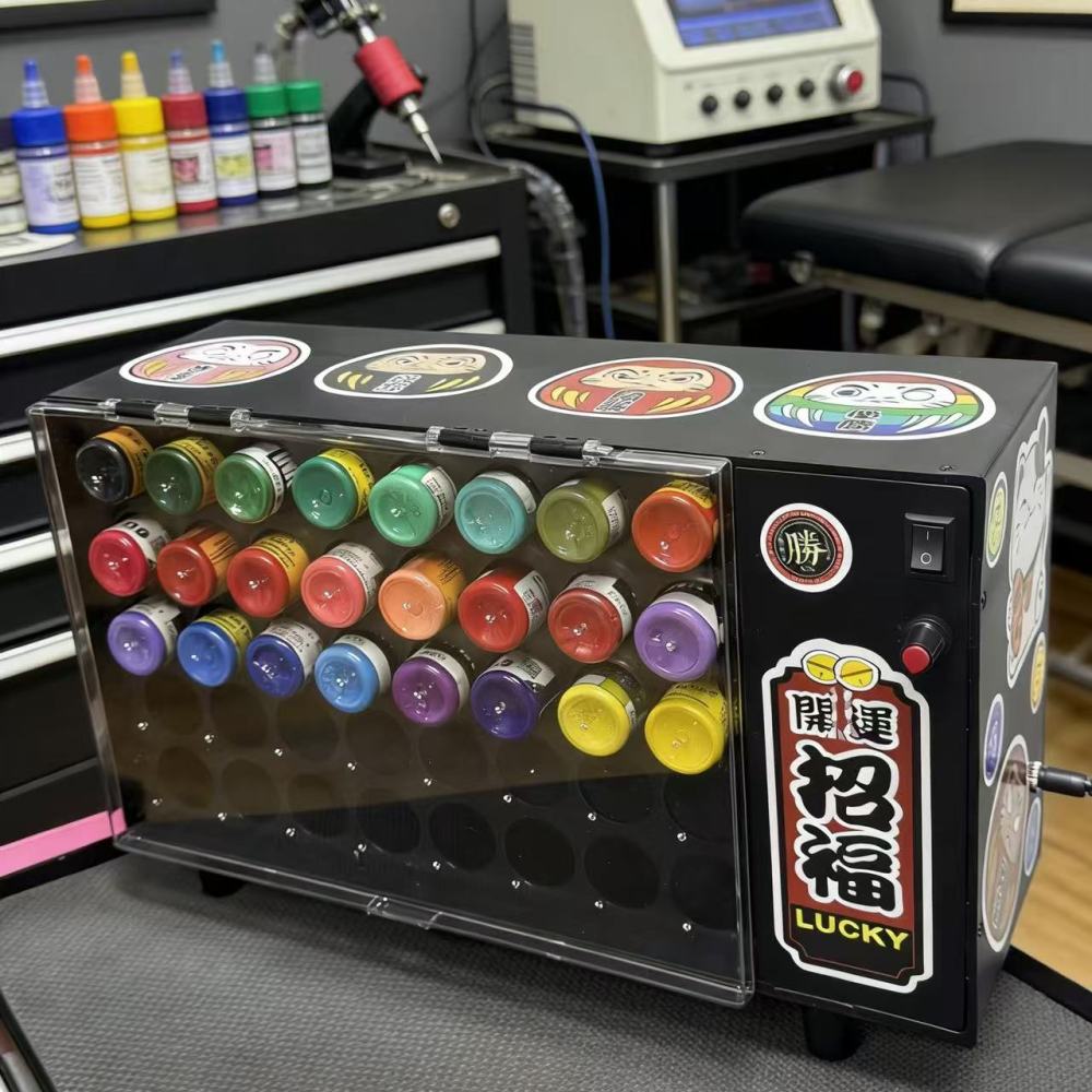 New Multifunctional Rotating Tattoo Ink Display Stand