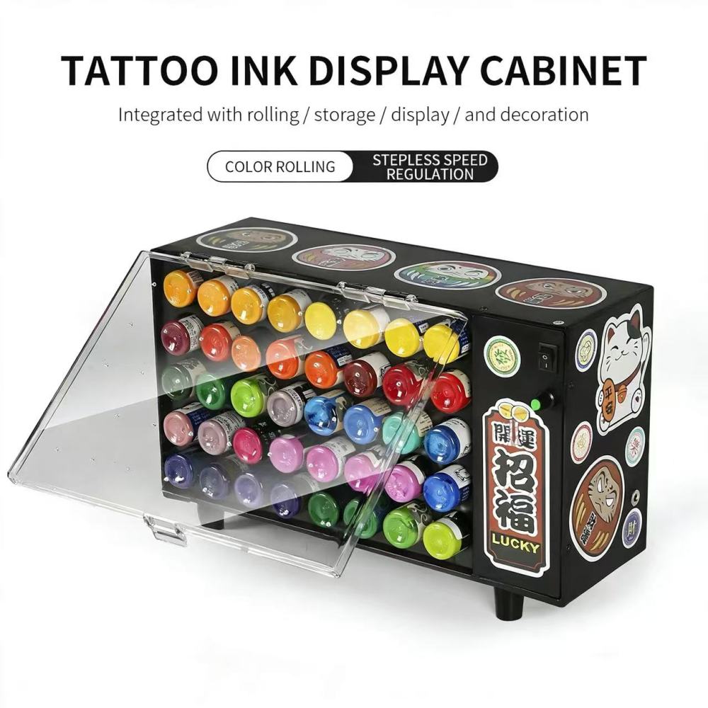 New Multifunctional Rotating Tattoo Ink Display Stand