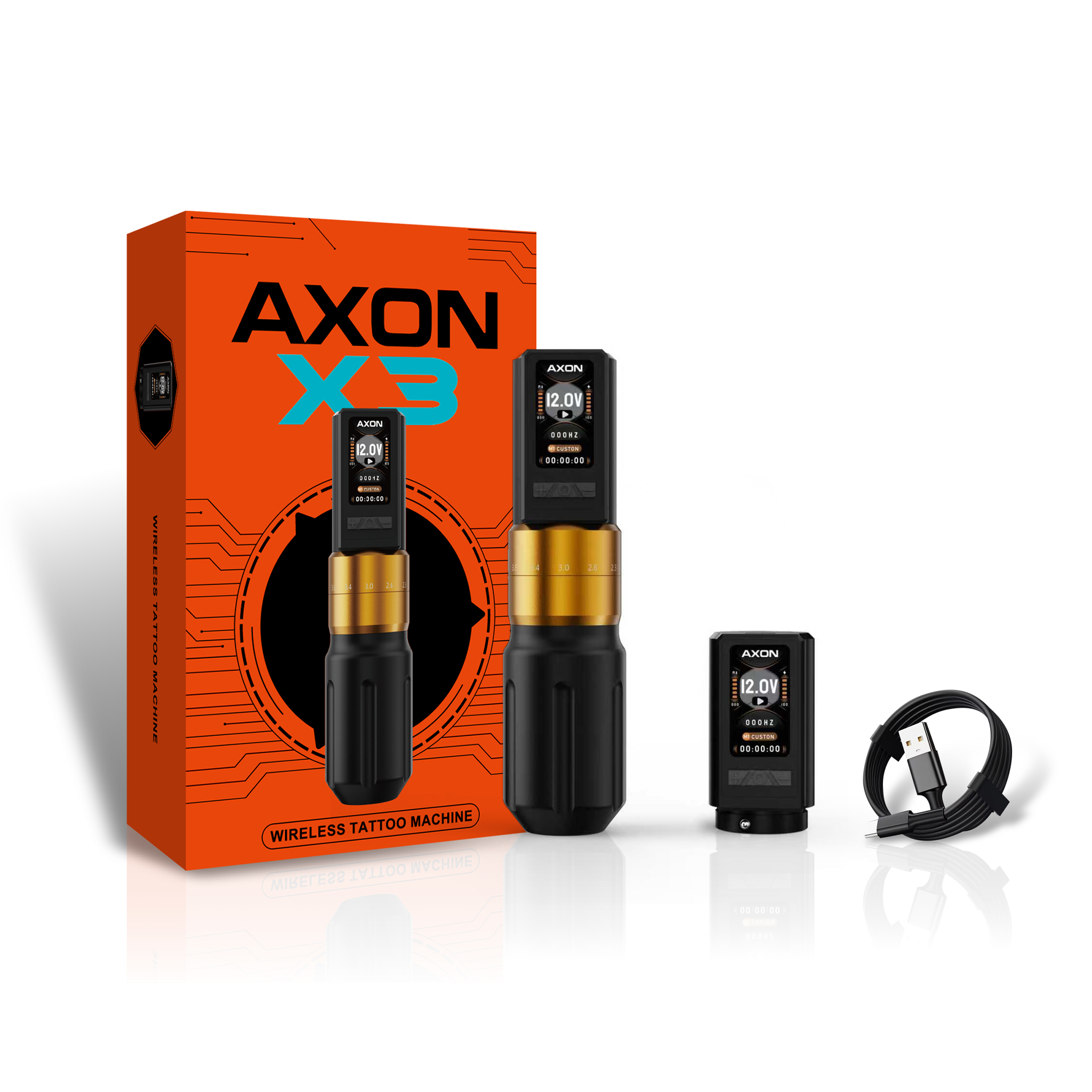 AXON X3 — Wireless Tattoo Machine【Pre-sale】