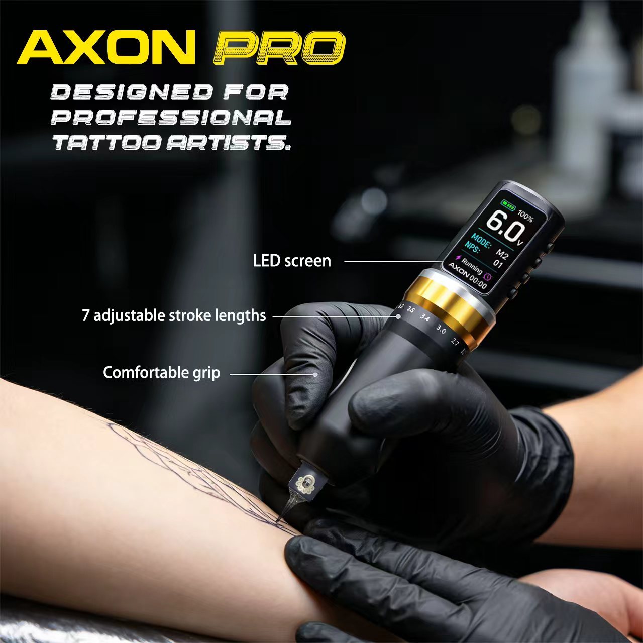 AXON Pro - Wireless Tattoo Machine