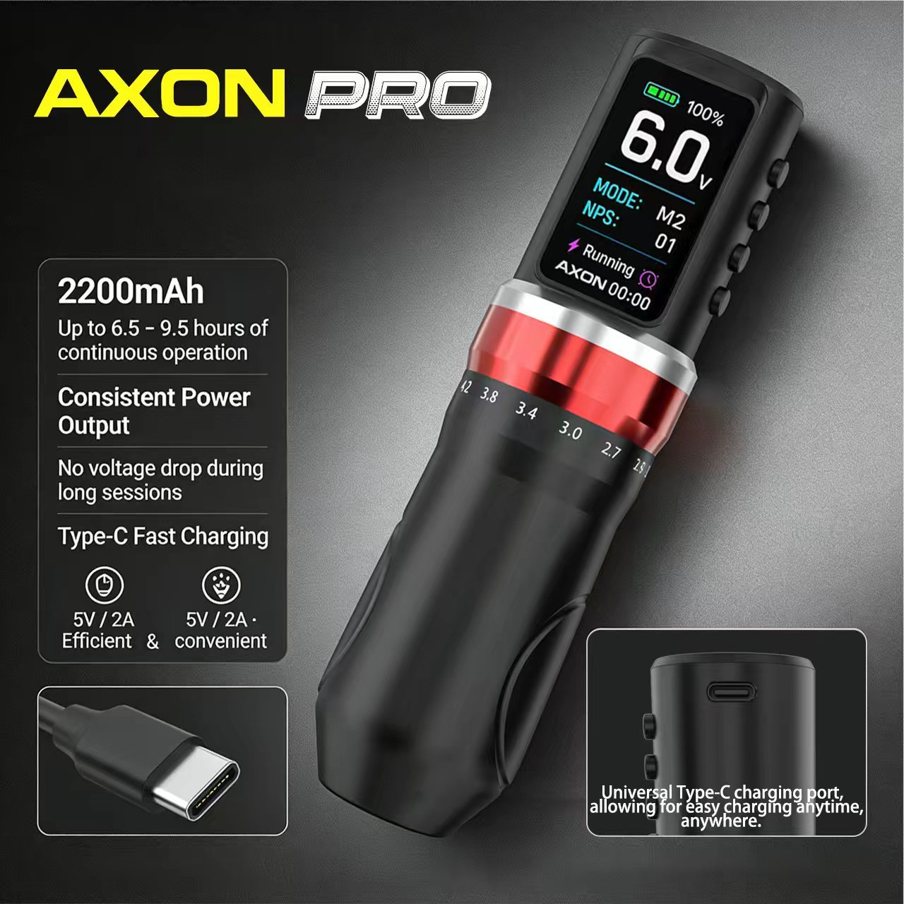 AXON Pro - Wireless Tattoo Machine