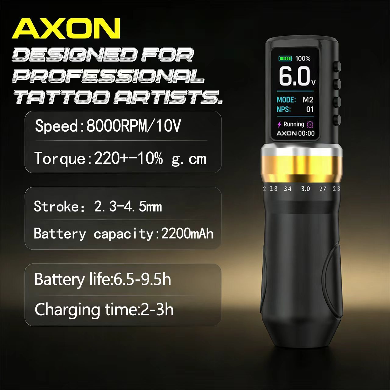 AXON Pro - Wireless Tattoo Machine