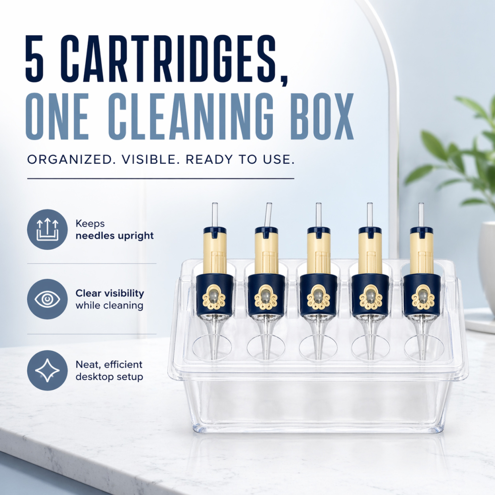 Cartridge Needle Holder Cleaning Box