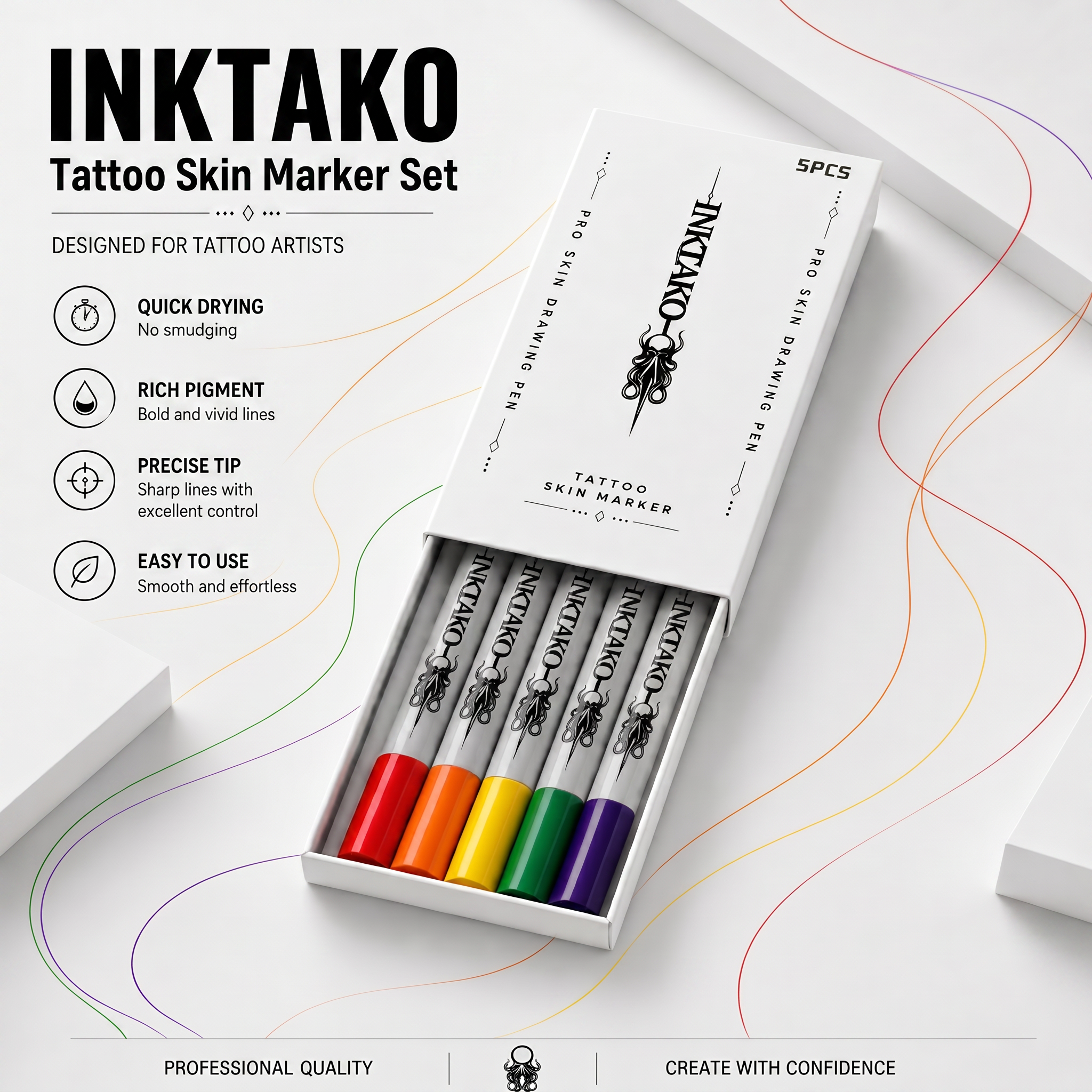 INKTAKO TATTOO SKIN MARKER PEN