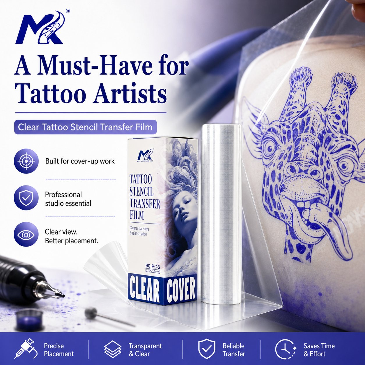 Clear Tattoo Transfer Film