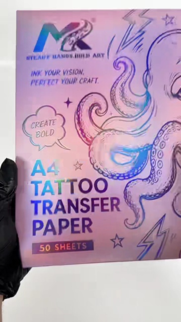Premium Pink Tattoo Transfer Paper