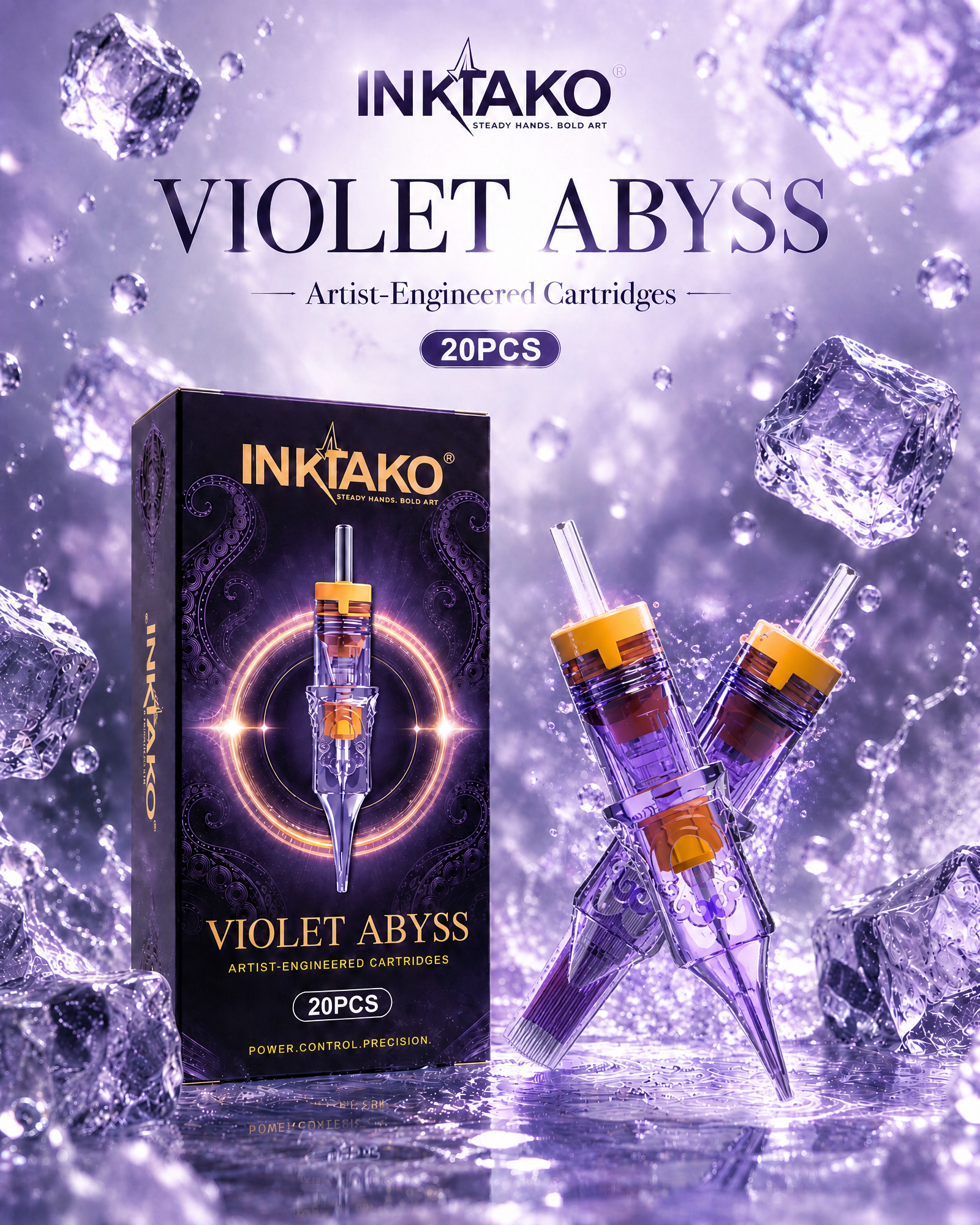 INKTAKO VIOLET ABYSS Premium Tattoo Cartridge Needles
