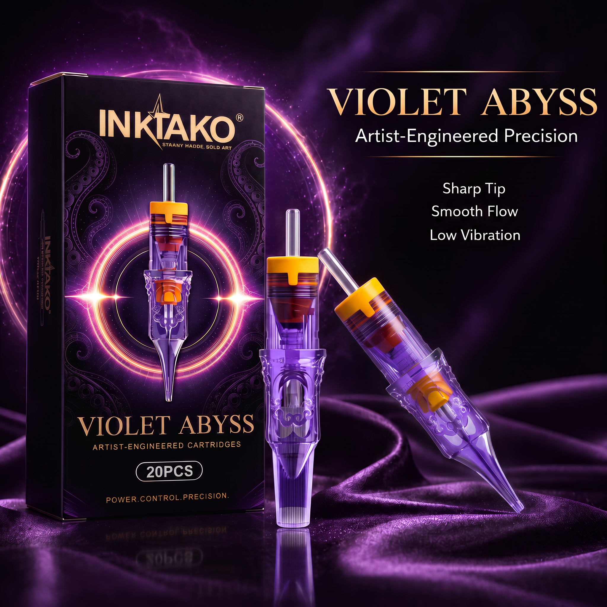 INKTAKO VIOLET ABYSS Premium Tattoo Cartridge Needles
