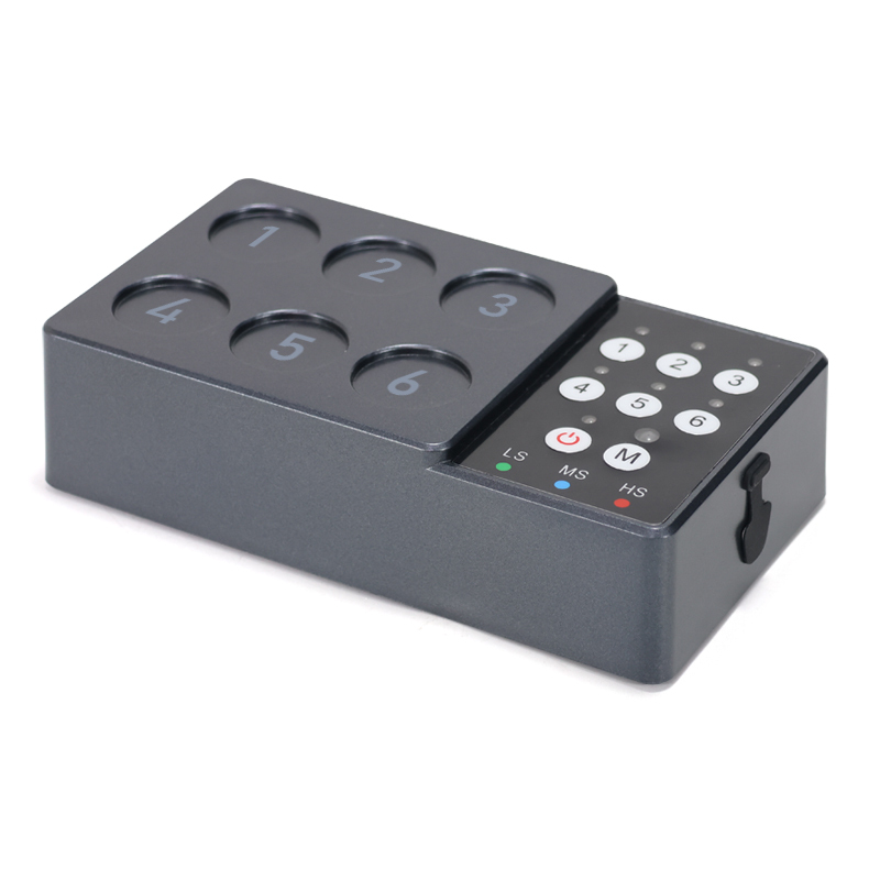 Adjustable speed color mixer