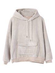 Women's Hoodie All Match Brief Design Pocket Personality Long Sleeve Cozy Hoodie
