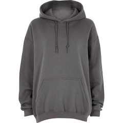 Dark grey oversized hoodie