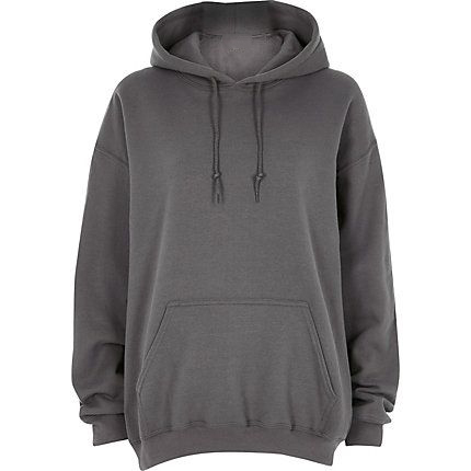 Dark grey oversized hoodie