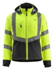 Workwear Yellow/Black Unisex Hi Vis Softshell Jacket