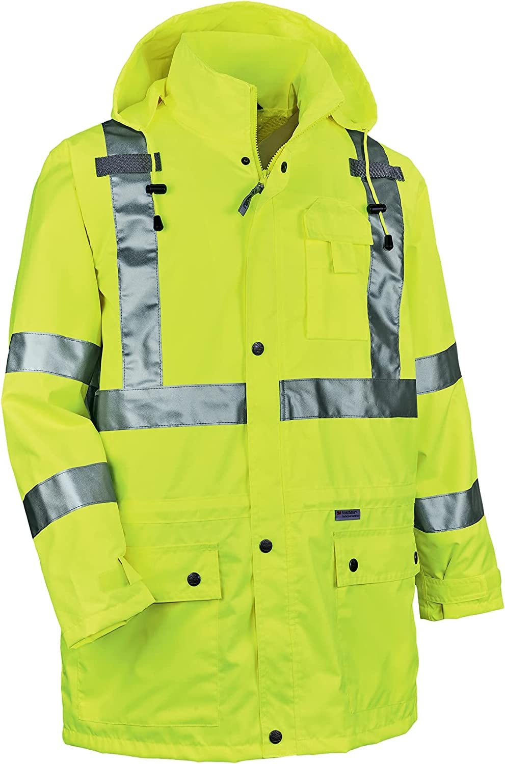 8365 Rain Jacket, High Visibility, Reflective, outerwear Lime,