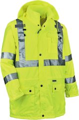8365 Rain Jacket, High Visibility, Reflective, outerwear Lime,