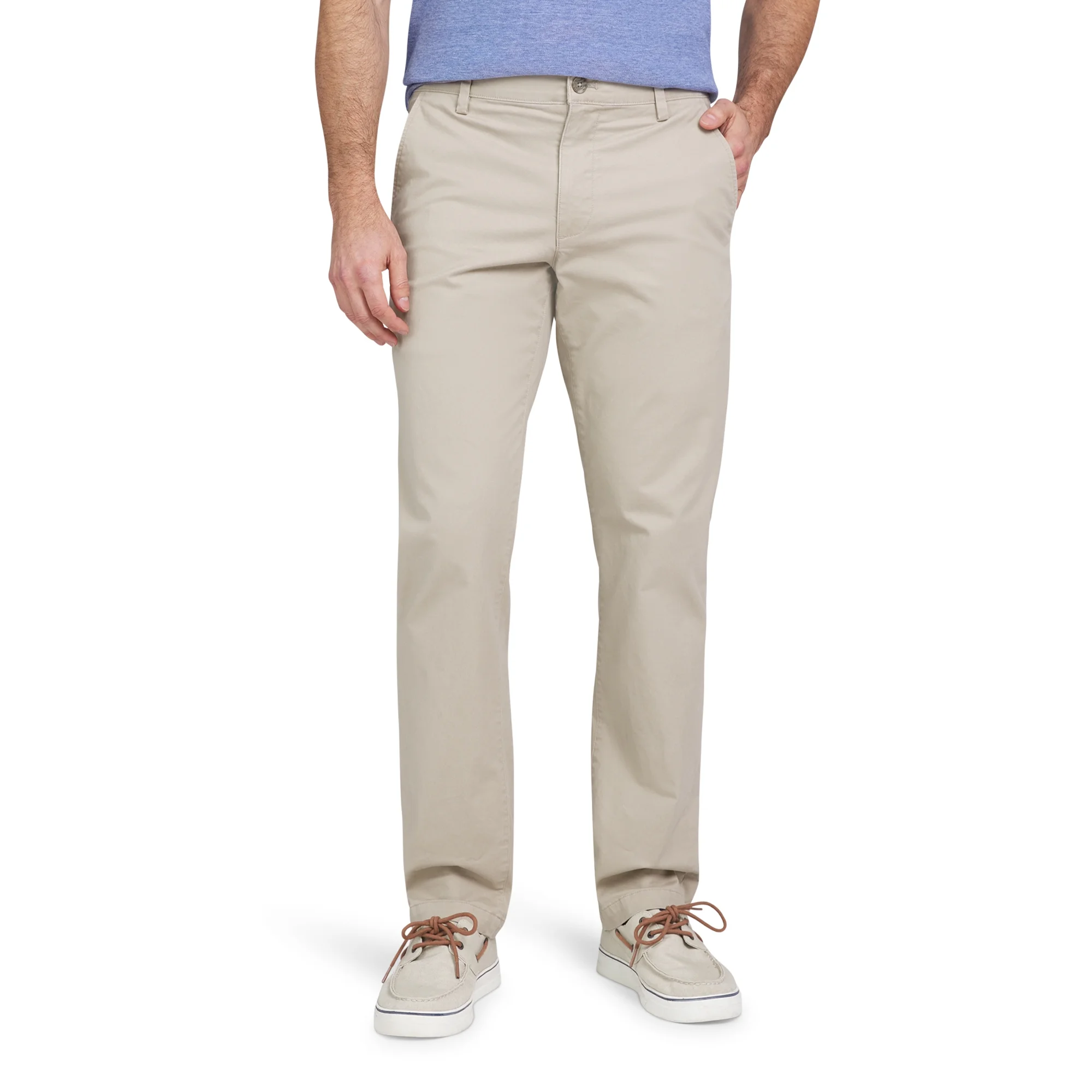 SANFEN Men's & Big Men's Seacoast Wash Flex Twill Chino Pants, Waist Sizes 30-42
