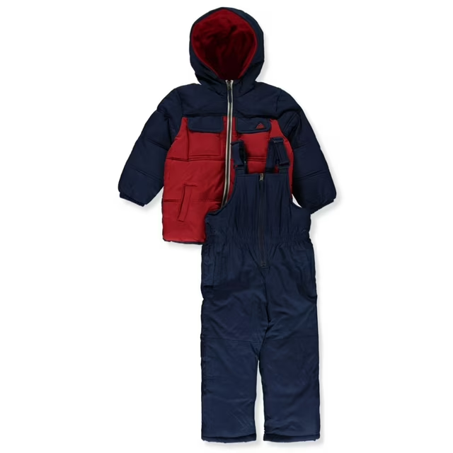 Boys' 2-Piece Colorblock Snowsuit Set