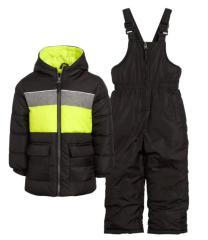 SANFEN Boys’ Snowsuit – 2 Piece Heavyweight Insulated Ski Jacket and Snow Bib