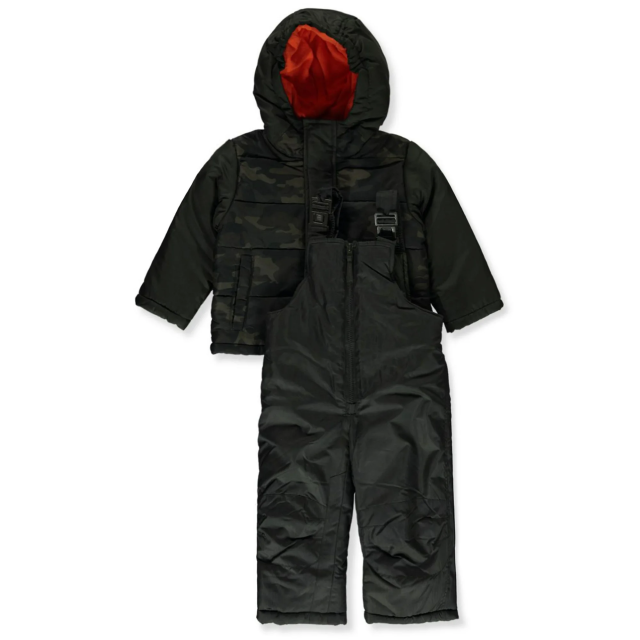 Baby Boys' 2-Piece Camo Snowsuit Set