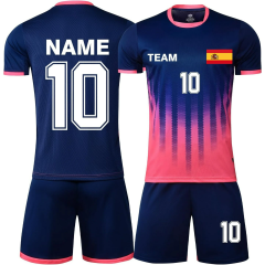 SANFEN Custom Soccer Jerseys for Mens Boys Girls Personalized Name Number Team Logo Soccer Shirts Shorts Unisex Sports Team Training Soccer Uniforms Youth Uniforme