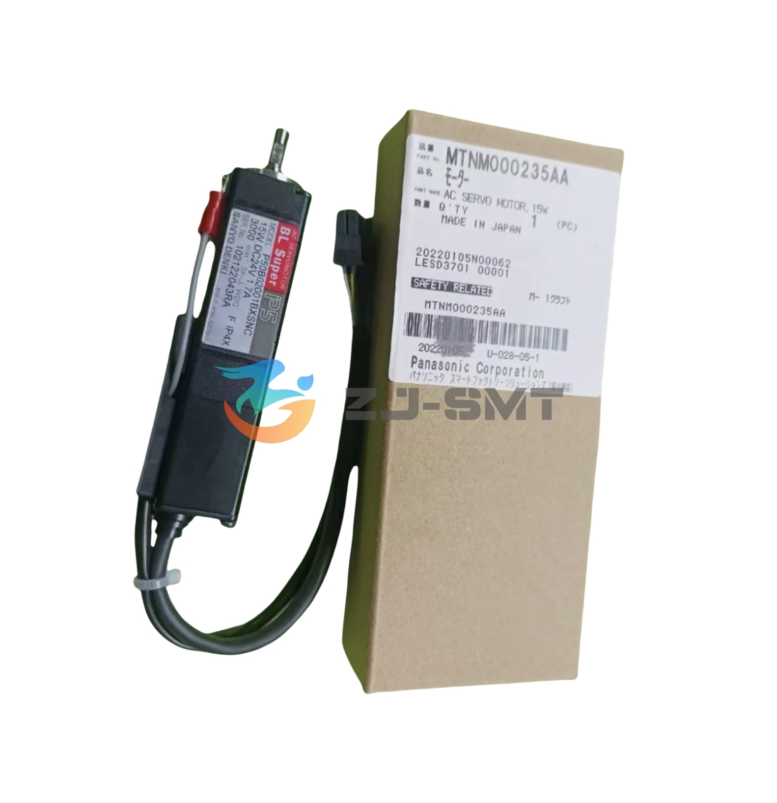 MTNM000235AA Panasonic AC Servo Motor 15W SMT Spare Parts