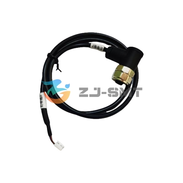 Cable w M12 Waterproofed 4-Hole Right-angle Connector