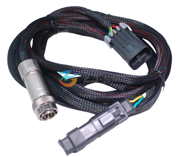 Agricultural Machine Cable w RT06128PNH Amphenol Connector