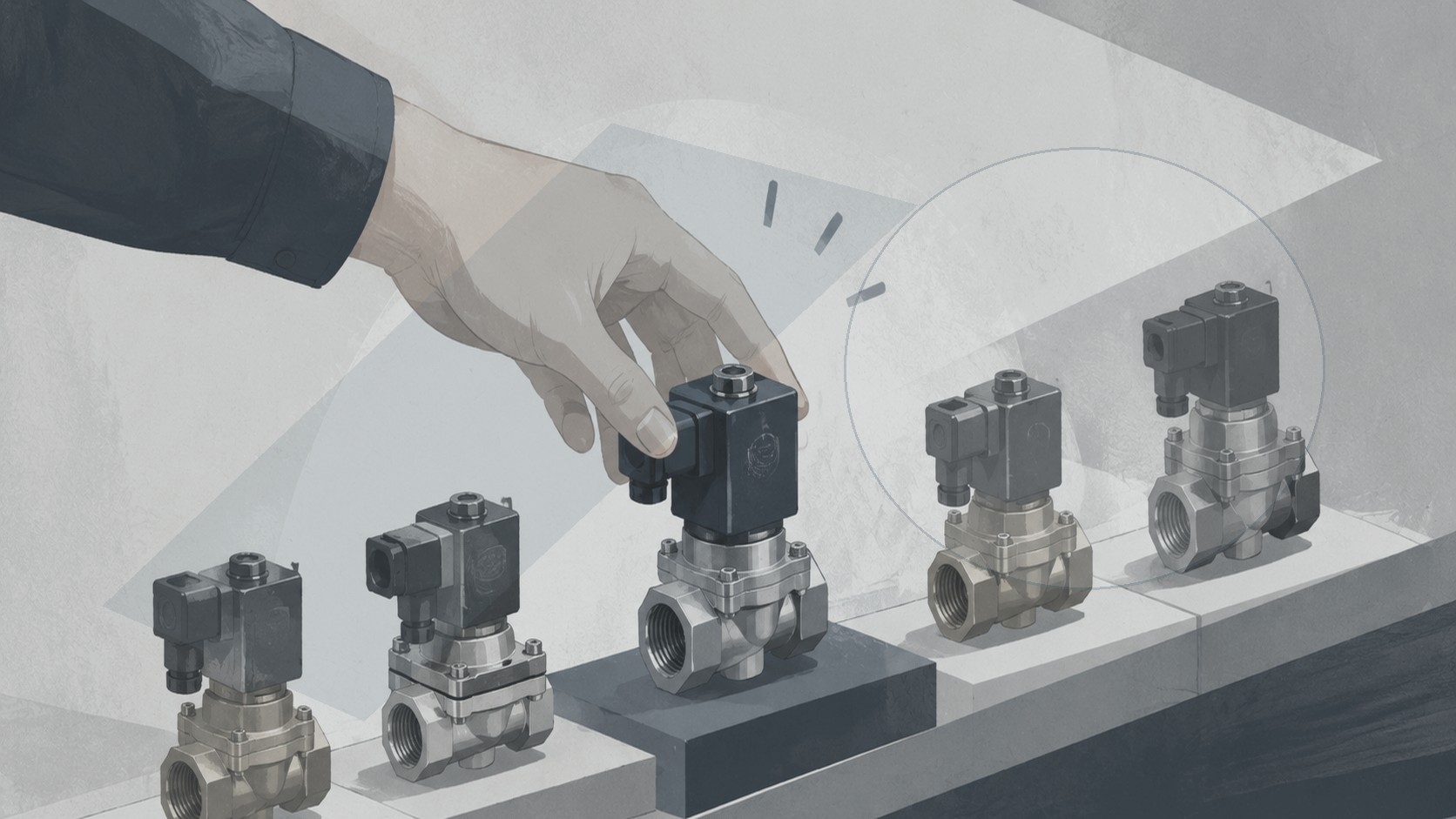 Editorial illustration for Optimizing Flow Control with Electric Solenoid Valves in SMT Systems