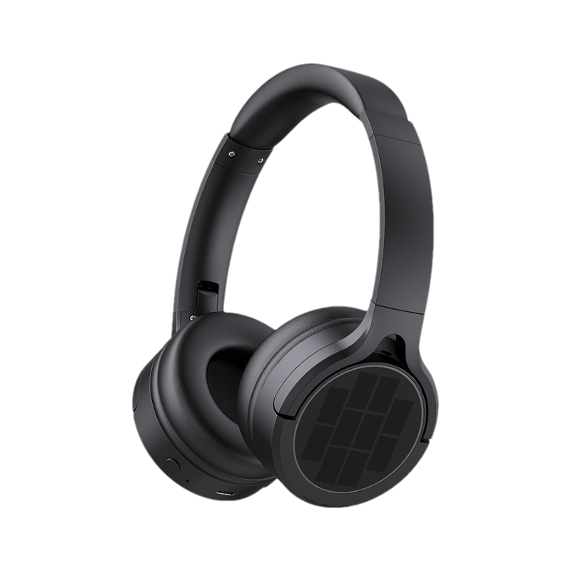 USHS BT-1705PV Solar-Powered Wireless Bluetooth Headphones Outdoor Solar Charging Sports Music Headset with 22-Hour Battery Life