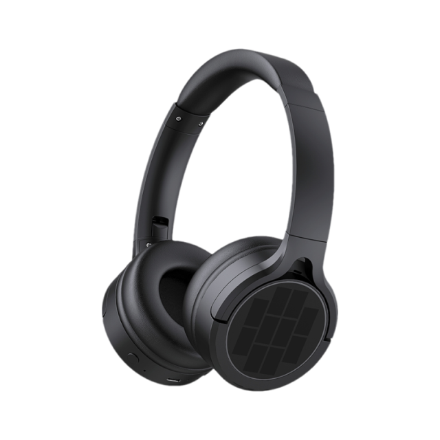 USHS BT-1705PV Solar-Powered Wireless Bluetooth Headphones Outdoor Solar Charging Sports Music Headset with 22-Hour Battery Life