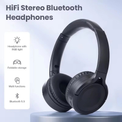 USHS BT-1705 Wireless High-Quality Bass Sport Headset – Bluetooth Over-Ear Headphones for Gaming and Studio Use