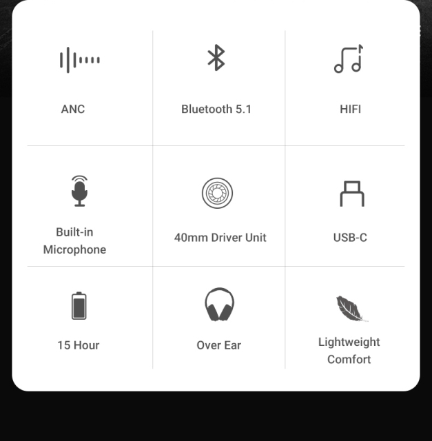 USHS NB-1600 HOT Surround Wireless Bluetooth Headphones – IPX-4 Waterproof, 15-Hour Playtime & LED Battery Indicator