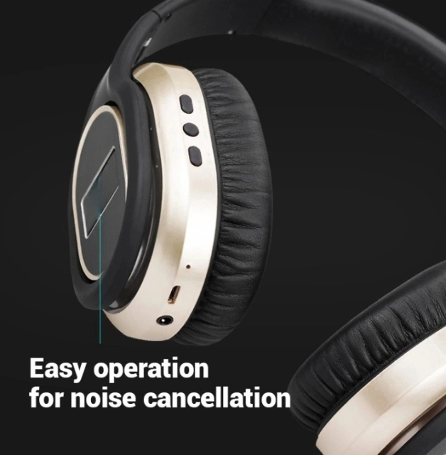 USHS NB-1050 Bone Conduction Wireless Bluetooth Earphones with Active Noise Cancellation – Portable HiFi Stereo