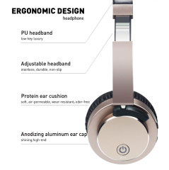 USHS NB-1060 TWS Bluetooth 5.3 Over-Ear Headphones with Active Noise Cancellation - Ideal for Gaming, Studio Recording, and Professional Use