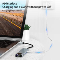 5-in-1 USB C Hub - Type C to HD-MI, USB3.0, USB2.0, SD, TF - Portable and Efficient Hot Sale