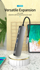 6-in-1 USB Fast Charge 3.0 Hub - PD, HDMI, USB 3.0, USB 2.0, SD, TF - Factory Private Model USB Type C Hub