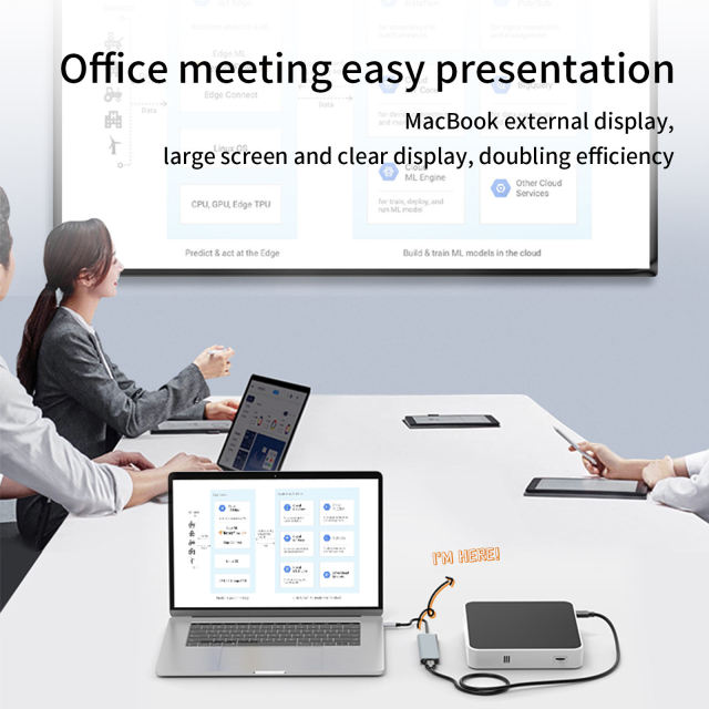6-in-1 USB C Hub - HD-MI 4K, PD 87W, USB3.0, USB2.0, SD, TF - Stock USB C Hub for Enhanced Connectivity