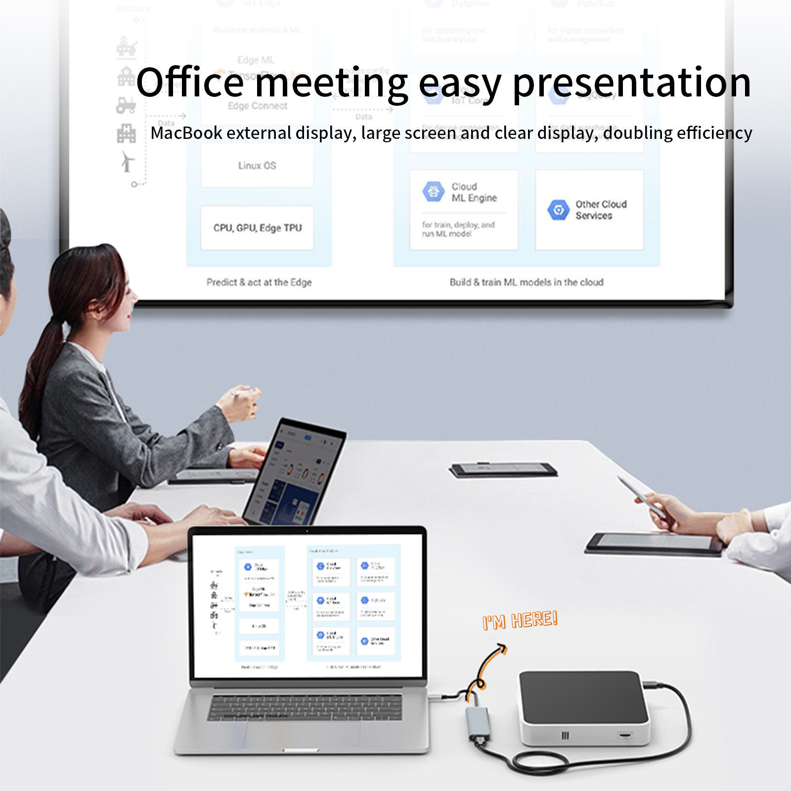 5-in-1 Portable USB Hub 3.0 - Type-C to HD-MI 4K, PD 87W, USB3.0, USB2.0 x 2