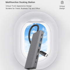 14-in-1 Multifunction Type-C USB Adapter - HDMI, VGA, USB-C Hub - For MacBook Charging and Data Transfer