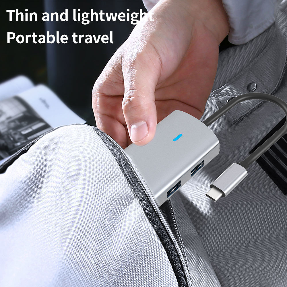 5-in-1 USB 3.0 Docking Station - USB-C, HDMI, RJ45, PD100W - High Quality and Versatile