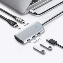 5-in-1 USB 3.0 Docking Station - USB-C, HDMI, RJ45, PD100W - High Quality and Versatile