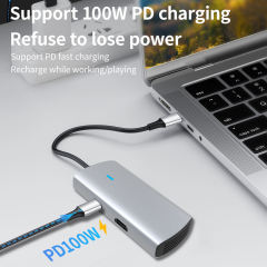 5-in-1 USB 3.0 Docking Station - USB-C, HDMI, RJ45, PD100W - High Quality and Versatile
