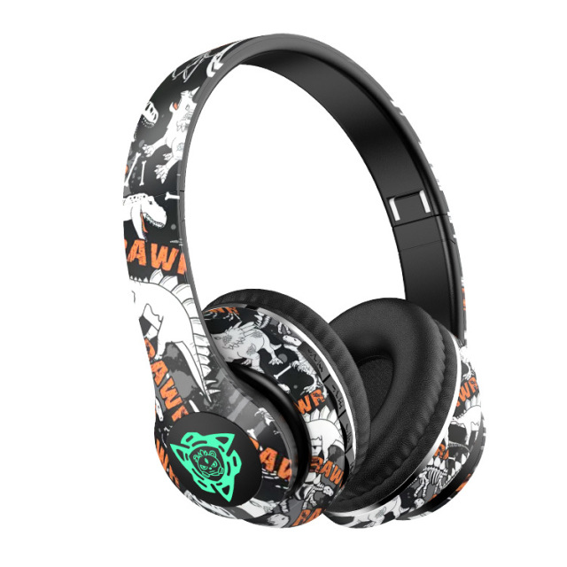 USHS P35 Graffiti Wireless Bluetooth Headphones – LED Lighting, Customizable Colors, and Long Battery Life, Wholesale Supplier