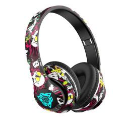 USHS P35 Graffiti Wireless Bluetooth Headphones – LED Lighting, Customizable Colors, and Long Battery Life, Wholesale Supplier