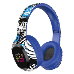 USHS P95 Wireless Bluetooth Headphones – LED Graffiti Design, Long Battery Life, Deep Bass, and Gaming Mode
