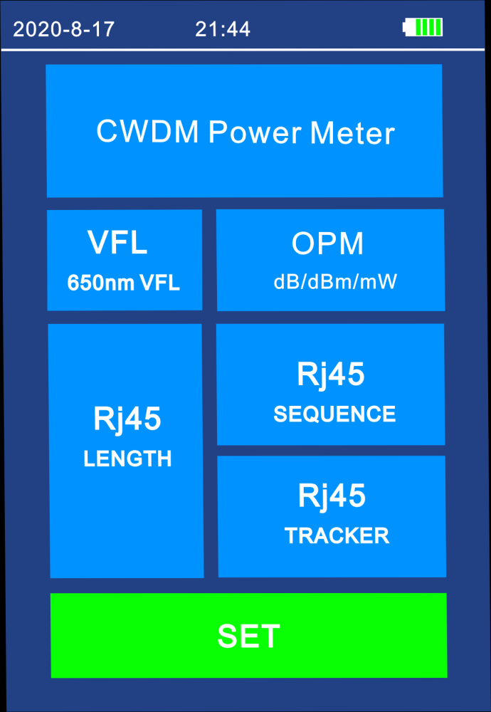 FF-3225 CWDM Optical Power Meter OPM 6 Channels 18 Channels