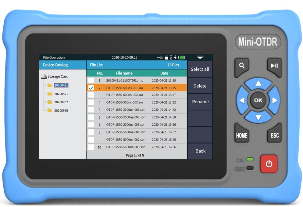 12 in 1 Enhanced OTDR for Optical Fiber Network Testing Munti Functions Optic Reflectometer with VFL OPM OLS RJ45 Cable Tester