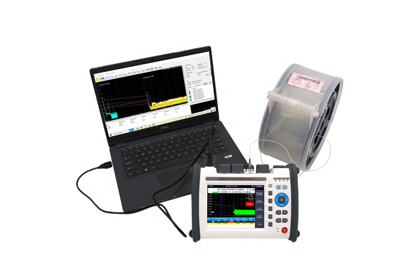 8000MAX OTDR 850/1300/1310/1490/1550/1625nm Optional Wavelength Fiber Optic OTDR Reflectometer FTTH With VFL OPM OLS Event Map